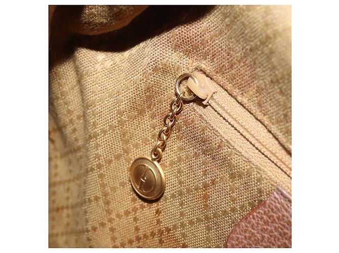 Bamboo Zaino in Bambù GUCCI Camoscio Marrone Oro 003 1705 0030 Auth AMZ377 D'oro - vista 26