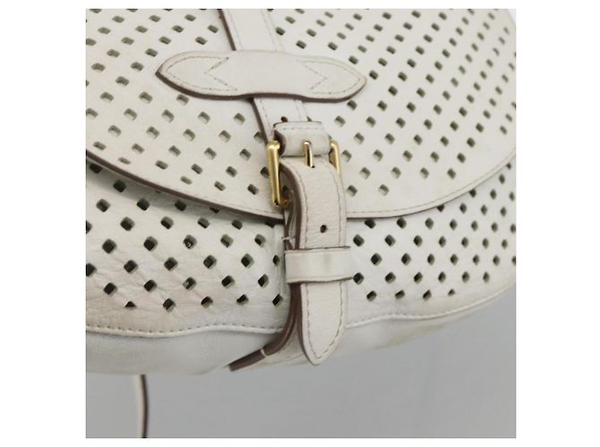 LOUIS VUITTON Borsa a Spalla in Pelle Perfo Saumur 30 Bianca M93997 LV Auth BAZ425A Bianco - vista 18