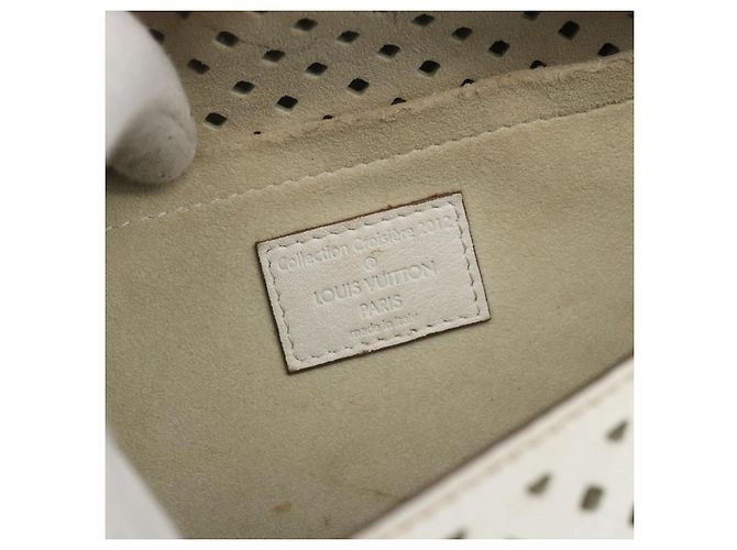 LOUIS VUITTON Borsa a Spalla in Pelle Perfo Saumur 30 Bianca M93997 LV Auth BAZ425A Bianco - vista 19