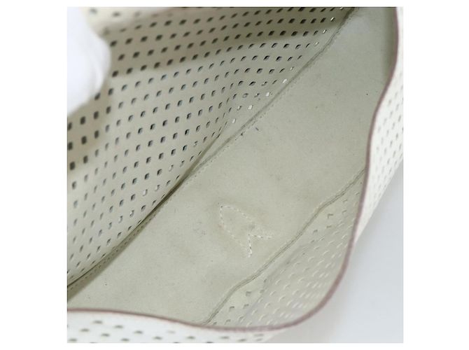 LOUIS VUITTON Borsa a Spalla in Pelle Perfo Saumur 30 Bianca M93997 LV Auth BAZ425A Bianco - vista 23