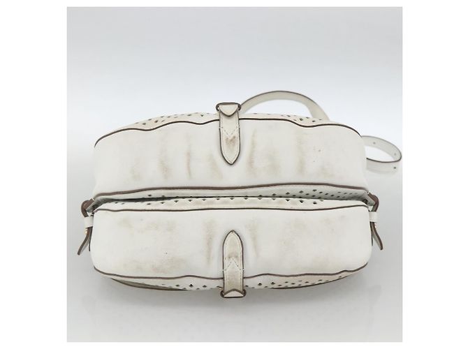 LOUIS VUITTON Borsa a Spalla in Pelle Perfo Saumur 30 Bianca M93997 LV Auth BAZ425A Bianco - vista 5