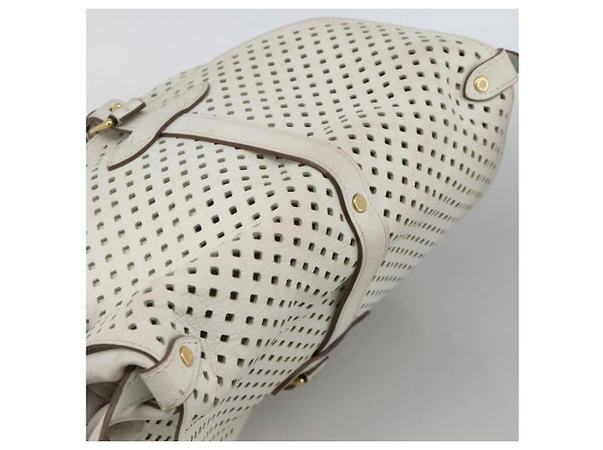 LOUIS VUITTON Borsa a Spalla in Pelle Perfo Saumur 30 Bianca M93997 LV Auth BAZ425A Bianco - vista 6
