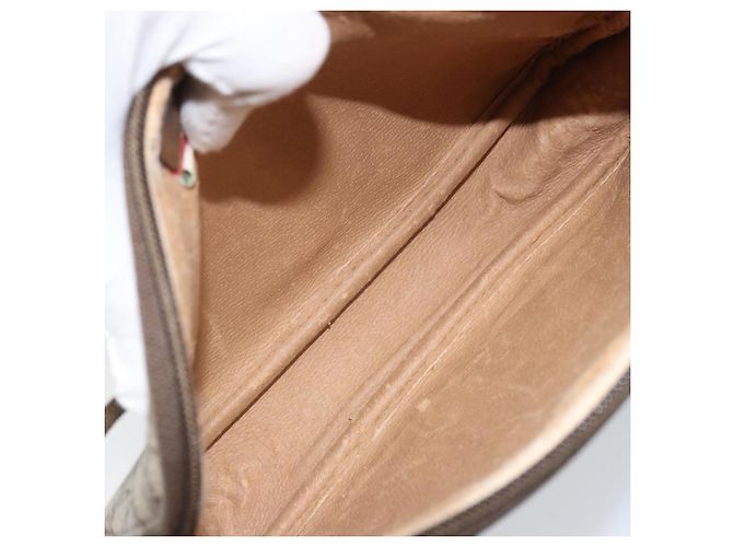 GUCCI GG Supreme Schultertasche PVC Beige Gold 97 02 068 Auth AMZ005 Golden - Ansicht 11