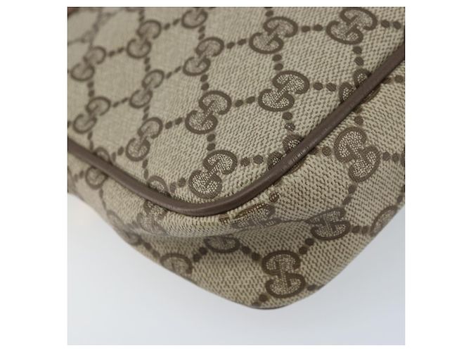 GUCCI GG Supreme Schultertasche PVC Beige Gold 97 02 068 Auth AMZ005 Golden - Ansicht 15