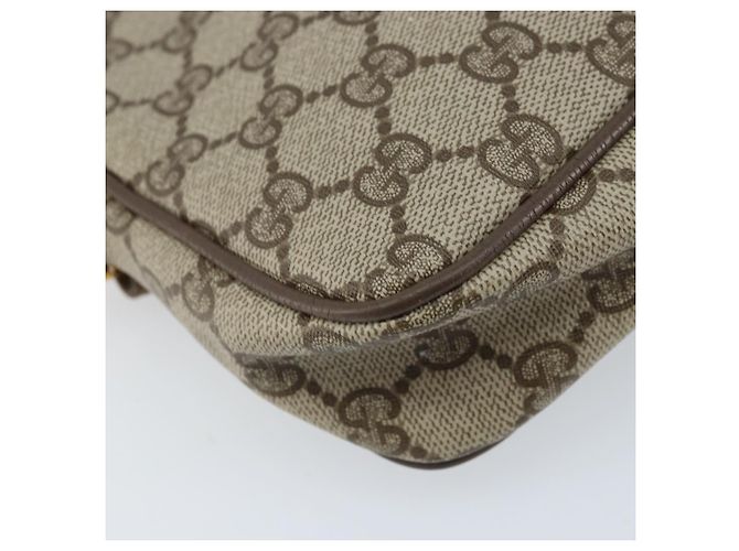 GUCCI GG Supreme Schultertasche PVC Beige Gold 97 02 068 Auth AMZ005 Golden - Ansicht 17