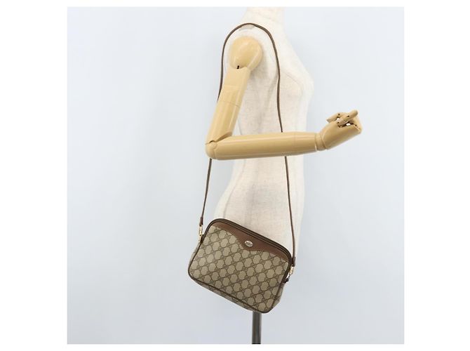 GUCCI GG Supreme Schultertasche PVC Beige Gold 97 02 068 Auth AMZ005 Golden - Ansicht 21