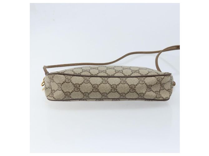 GUCCI GG Supreme Schultertasche PVC Beige Gold 97 02 068 Auth AMZ005 Golden - Ansicht 5