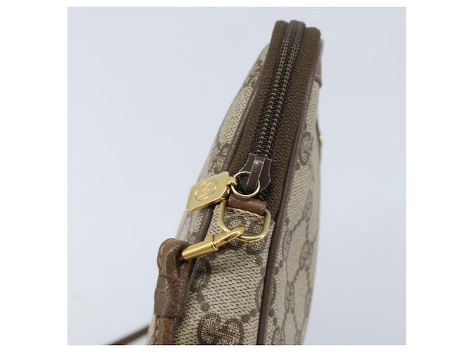 GUCCI GG Supreme Schultertasche PVC Beige Gold 97 02 068 Auth AMZ005 Golden - Ansicht 9