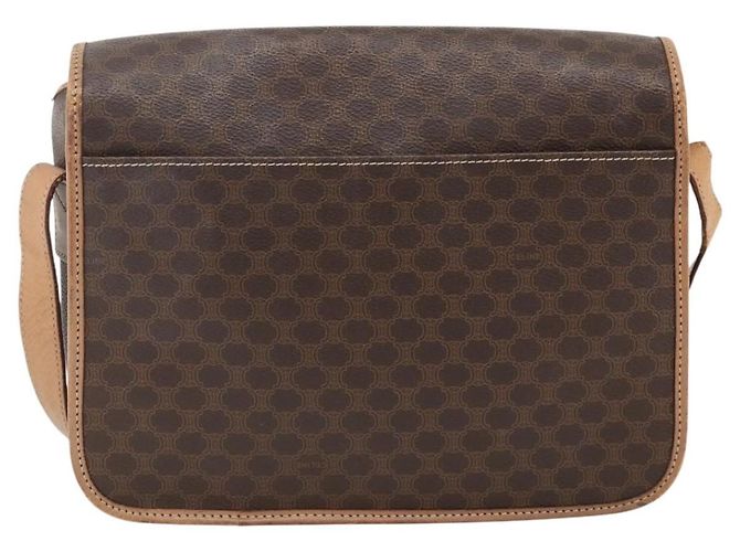 Céline Sac à épaule en toile Macadam CELINE en cuir PVC marron doré Auth ARZ857 - vue 2