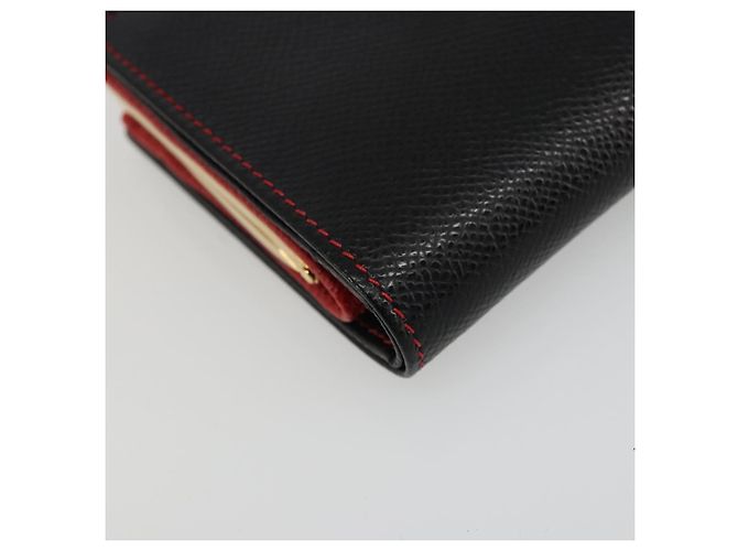 CÉLINE Circle Kompaktgeldbörse aus Leder Schwarz Gold Auth YKZ1057A Golden - Ansicht 14
