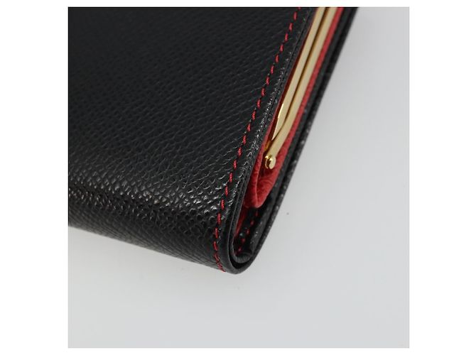 CÉLINE Circle Kompaktgeldbörse aus Leder Schwarz Gold Auth YKZ1057A Golden - Ansicht 15