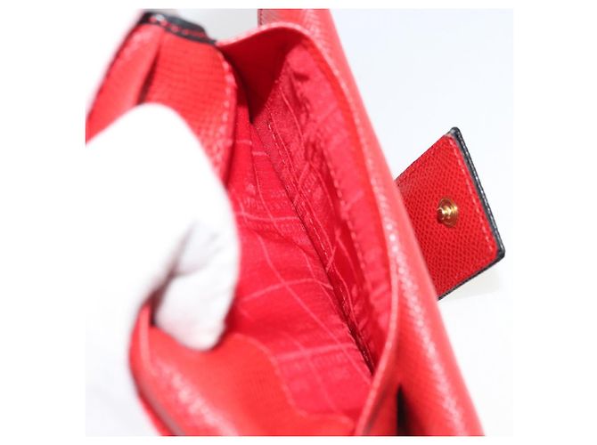CÉLINE Circle Kompaktgeldbörse aus Leder Schwarz Gold Auth YKZ1057A Golden - Ansicht 23