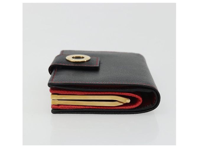 CÉLINE Circle Kompaktgeldbörse aus Leder Schwarz Gold Auth YKZ1057A Golden - Ansicht 4