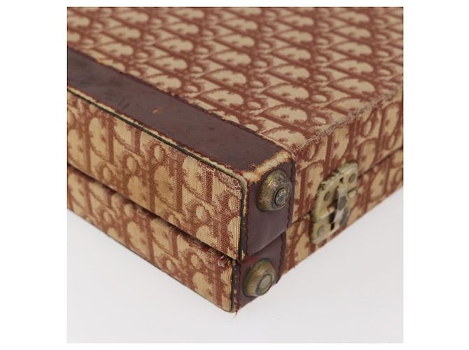 Baule in tela Trotter Christian Dior Rosso Oro Auth BAZ436 D'oro - vista 16