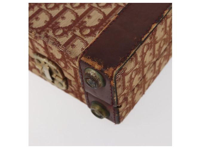Baule in tela Trotter Christian Dior Rosso Oro Auth BAZ436 D'oro - vista 17