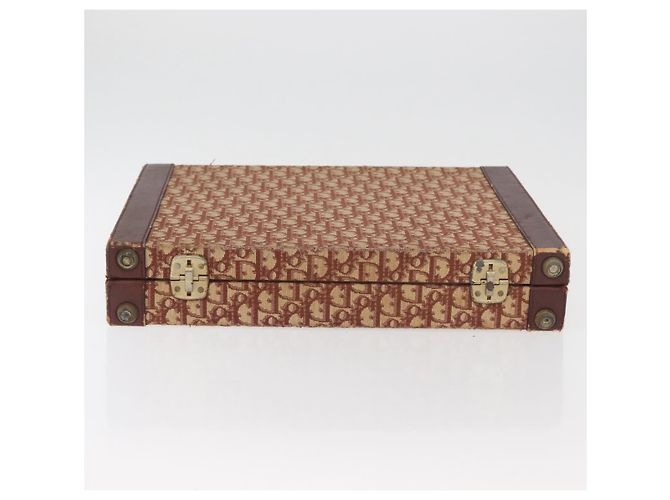 Baule in tela Trotter Christian Dior Rosso Oro Auth BAZ436 D'oro - vista 5