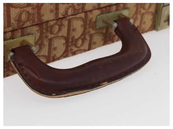 Baule in tela Trotter Christian Dior Rosso Oro Auth BAZ436 D'oro - vista 7