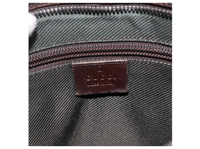 Gucci Borsa a Spalla GG Supreme PVC Beige Argento 92560 Auth ka3837 - vista 18
