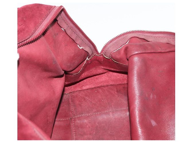 LOEWE Borsa a Mano Anagram in Pelle Scamosciata Bordeaux Oro Auth bs34369 D'oro Bordò - vista 18