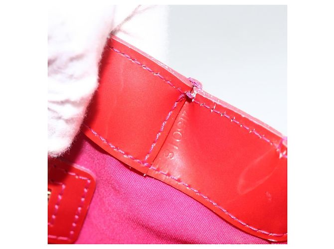 LOUIS VUITTON Borsa a Mano Monogram Vernis Wilshire PM Rose Pop M93643 Auth YKZ1574 Rosa - vista 12