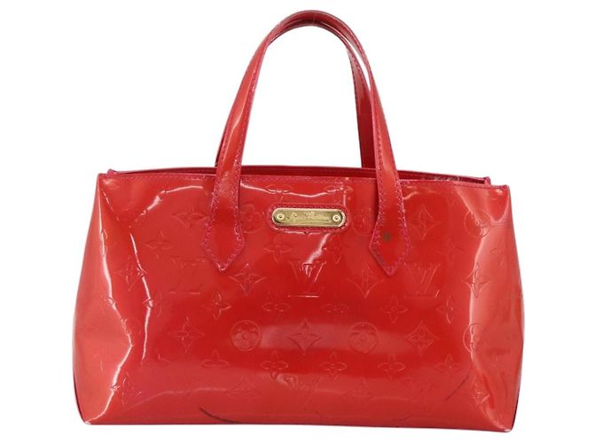 LOUIS VUITTON Borsa a Mano Monogram Vernis Wilshire PM Rose Pop M93643 Auth YKZ1574 Rosa - vista 13