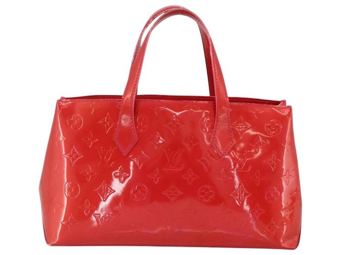 LOUIS VUITTON Borsa a Mano Monogram Vernis Wilshire PM Rose Pop M93643 Auth YKZ1574 Rosa - vista 2