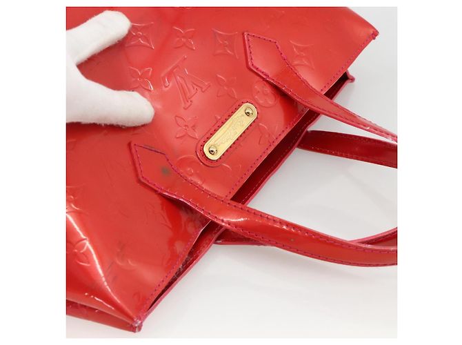 LOUIS VUITTON Borsa a Mano Monogram Vernis Wilshire PM Rose Pop M93643 Auth YKZ1574 Rosa - vista 6