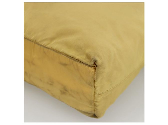 PRADA Borsa a mano in nylon gialla argento autentica 174791 Giallo - vista 14