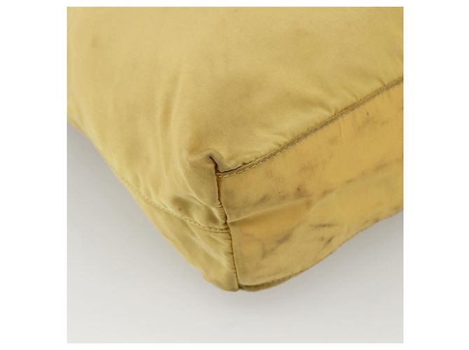 PRADA Borsa a mano in nylon gialla argento autentica 174791 Giallo - vista 15