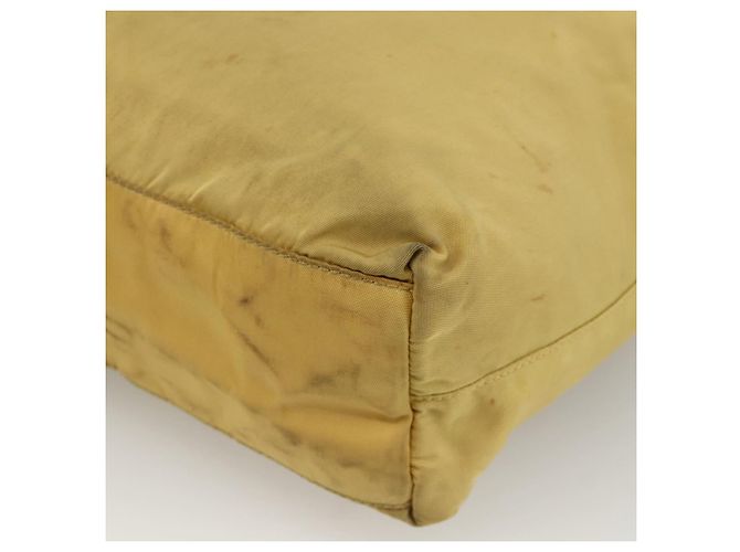 PRADA Borsa a mano in nylon gialla argento autentica 174791 Giallo - vista 16