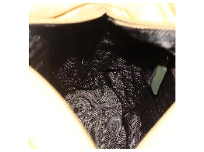 PRADA Borsa a mano in nylon gialla argento autentica 174791 Giallo - vista 20