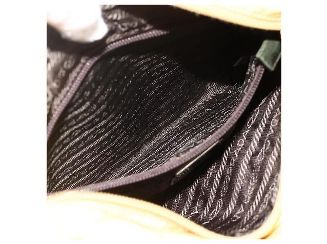 PRADA Borsa a mano in nylon gialla argento autentica 174791 Giallo - vista 22