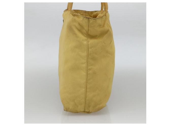 PRADA Borsa a mano in nylon gialla argento autentica 174791 Giallo - vista 4