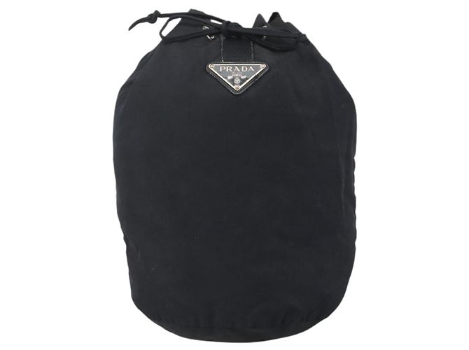 PRADA Borsa a Spalla in Nylon Nera Argento Autentica bs34263 Nero - vista 13