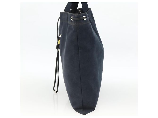 SAINT LAURENT Borsa Tote Kahala in Tela Blu Marina Auth YKZ306 Blu navy - vista 4