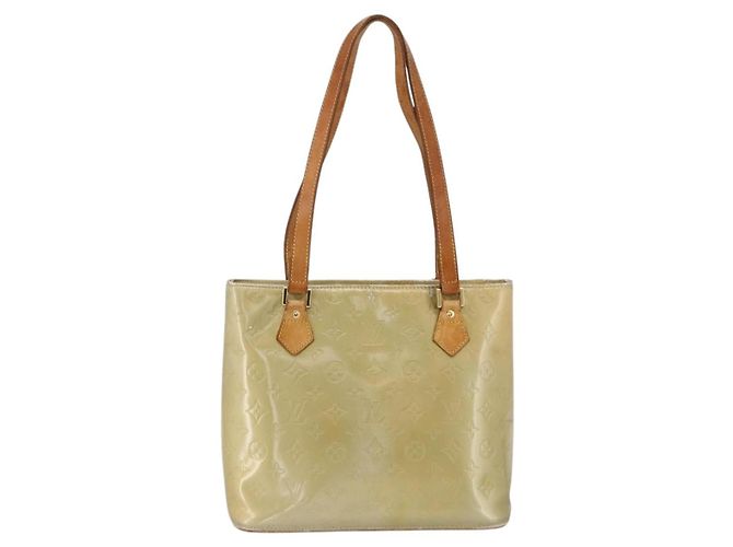 LOUIS VUITTON Monogram Vernis Houston Hand Bag Gris M91053 LV Auth AMZ150 Grey - view 13