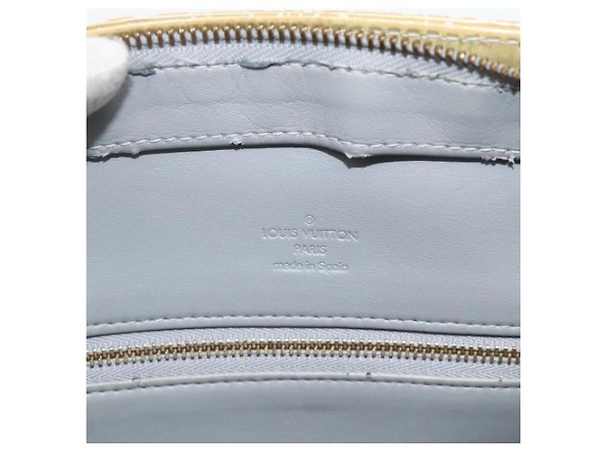 LOUIS VUITTON Monogram Vernis Houston Hand Bag Gris M91053 LV Auth AMZ150 Grey - view 17