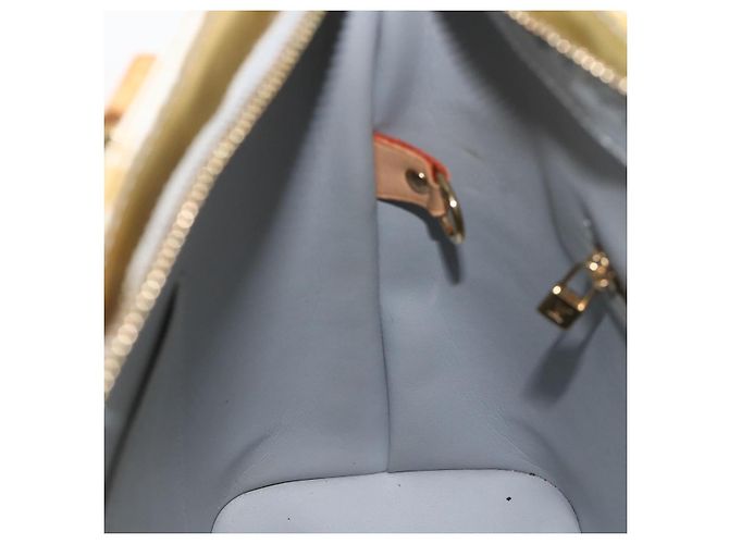 LOUIS VUITTON Monogram Vernis Houston Hand Bag Gris M91053 LV Auth AMZ150 Grey - view 19