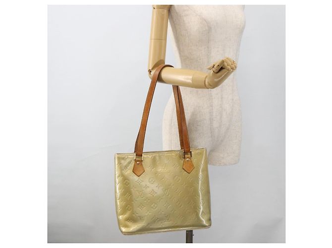 LOUIS VUITTON Monogram Vernis Houston Hand Bag Gris M91053 LV Auth AMZ150 Grey - view 23