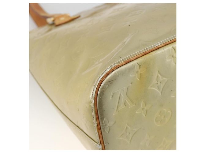 LOUIS VUITTON Monogram Vernis Houston Hand Bag Gris M91053 LV Auth AMZ150 Grey - view 9
