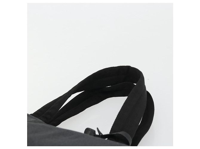 PRADA Borsa a Mano in Tela Argento Nero Auth 174853 - vista 14