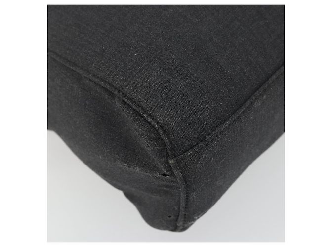 PRADA Borsa a Mano in Tela Argento Nero Auth 174853 - vista 15