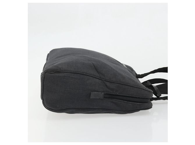 PRADA Borsa a Mano in Tela Argento Nero Auth 174853 - vista 3