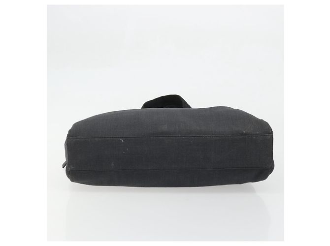 PRADA Borsa a Mano in Tela Argento Nero Auth 174853 - vista 5