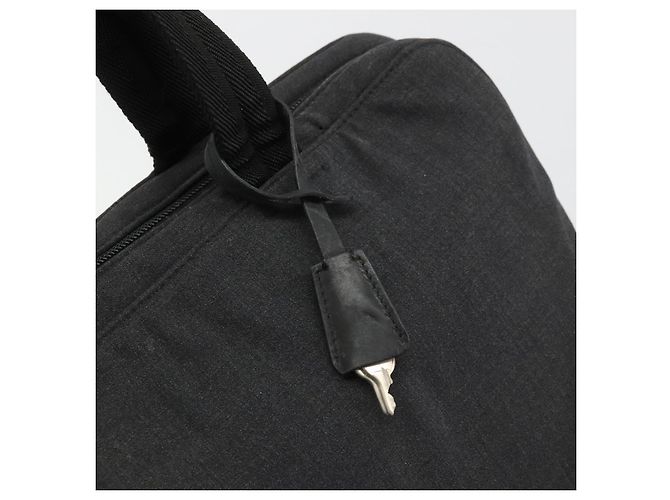 PRADA Borsa a Mano in Tela Argento Nero Auth 174853 - vista 9