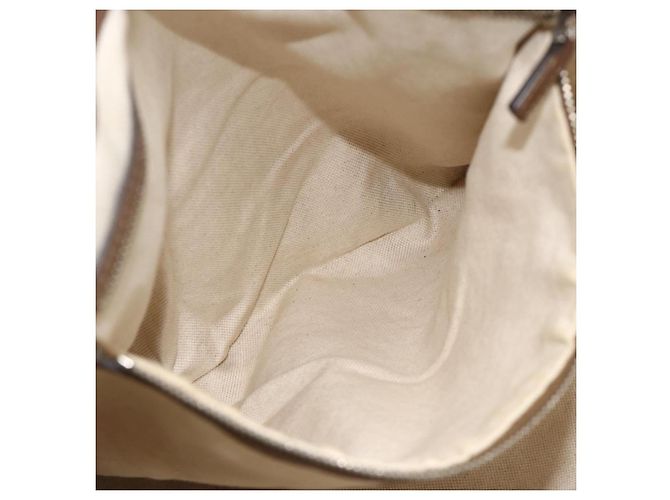 Gucci Borsa Tote in pelle marrone con dettagli argento 267903 Auth ka3676 - vista 20