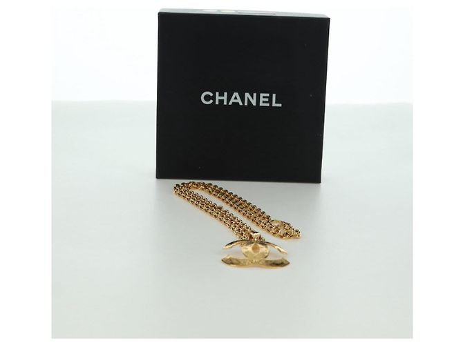 Collana CC CHANEL metallo tono oro CC Auth am11252SAM - vista 12