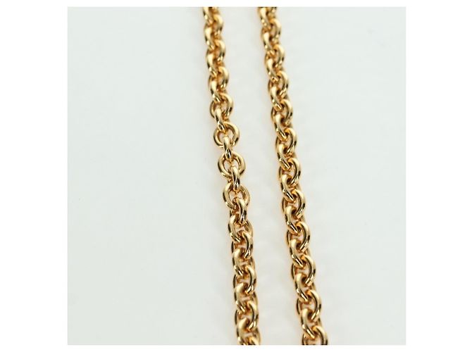 Collana CC CHANEL metallo tono oro CC Auth am11252SAM - vista 13
