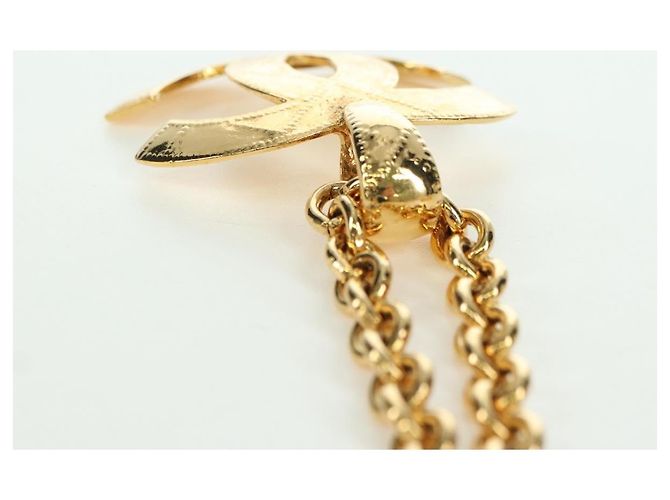 Collana CC CHANEL metallo tono oro CC Auth am11252SAM - vista 16