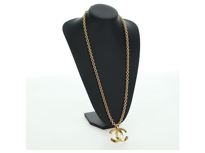 Collana CC CHANEL metallo tono oro CC Auth am11252SAM - vista 18
